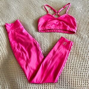 Bombshell Sportswear Pink Curves Leggings Set